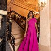VESTIDO BUENOS AIRES UM OMBRO - FÚCSIA