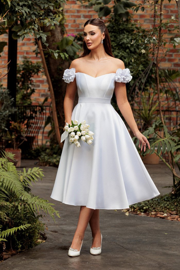 VESTIDO TAYLOR MIDI NOIVINHAS - OFF WHITE