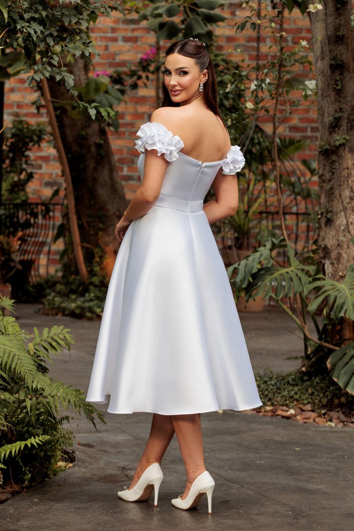 VESTIDO TAYLOR MIDI NOIVINHAS - OFF WHITE