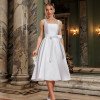 VESTIDO MIDI SINGAPURA ZIBELINE FAIXA AMARRAÇÃO NOIVINHAS - OFF WHITE