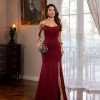 VESTIDO DE FESTA SEUL T.Q.C COM CAPA - MARSALA