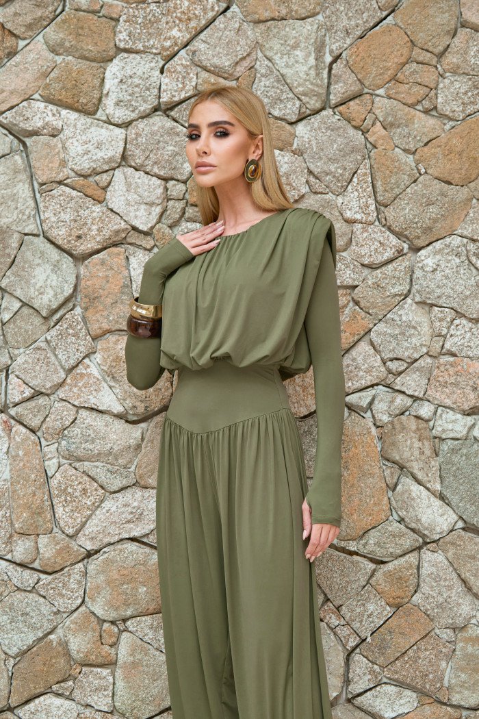MACACÃO ALADIM MILEY MANGA LONGA - VERDE OLIVIA