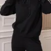 CONJUNTO ORLANDO BLUSA E CALÇA TRICÔ - PRETO