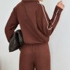CONJUNTO ORLANDO BLUSA E CALÇA TRICÔ - MARROM