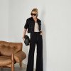 CONJUNTO CASAQUETO E CALÇA PESPONTO VEGAS - PRETO