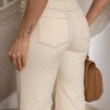 CONJUNTO CASAQUETO E CALÇA PESPONTO VEGAS - NATURAL