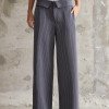 CONJUNTO COLETE E CALÇA RISCA DE GIZ MARCELA - CINZA