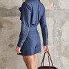 MACAQUINHO TRENCH DEBORAH - AZUL JEANS