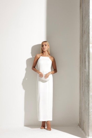 VESTIDO SAFIRA LONGUETE ALFAITARIA PREMIIUM - OFF WHITE