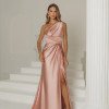 VESTIDO DE FESTA KEILA CREPE ACETINADO - ROSÉ