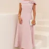 VESTIDO HILDA MIDI DETALHE FLOR - ROSA