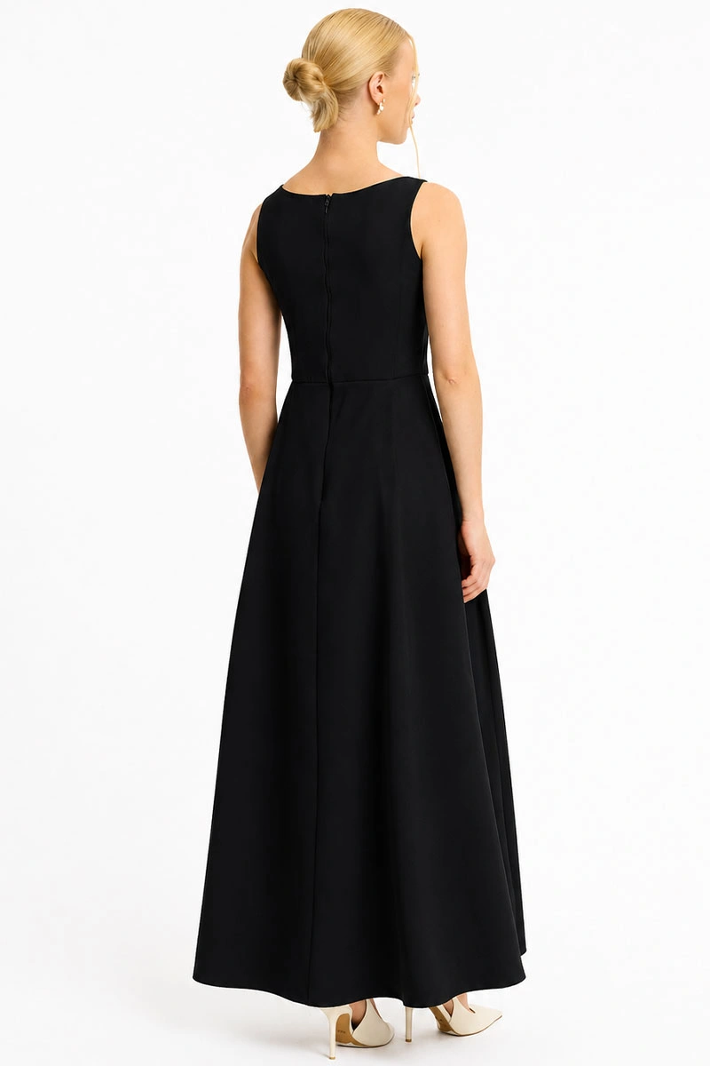 VESTIDO ELIZA LONGO MILANO - PRETO