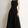 VESTIDO ELIZA LONGO MILANO - PRETO