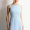 VESTIDO ELIZA LONGO MILANO - AZUL CLARO