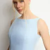 VESTIDO ELIZA LONGO MILANO - AZUL CLARO
