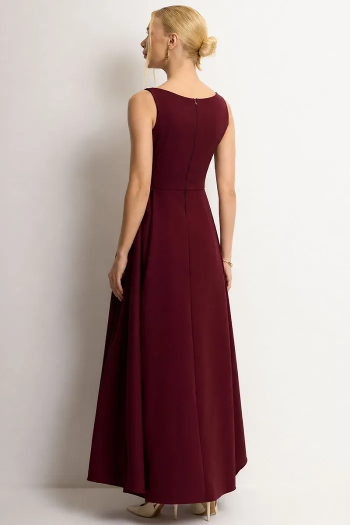 VESTIDO ELIZA LONGO MILANO - VINHO