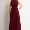 VESTIDO ELIZA LONGO MILANO - VINHO