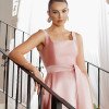 VESTIDO MIDI SINGAPURA ZIBELINE FAIXA AMARRAÇÃO - ROSÉ
