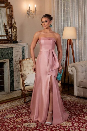 VESTIDO LONGO FESTA MELISSA - ROSÉ