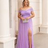 VESTIDO OMBRO A OMBRO PLUS SIZE LOUVRE - LAVANDA