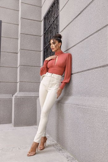 CALÇA LOS ANGELES SUEDE - OFF WHITE