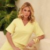 CONJUNTO COPACABANA MOLETINHO PANTACOURT - AMARELO