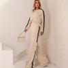 CONJUNTO PIETRA MOLETINHO PANTALONA BOLSOS - AREIA