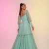 VESTIDO MICHELLE TULE POÁ - VERDE CLARO