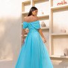 VESTIDO LARA LONGO CIGANINHA - AZUL TIFFANY