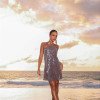 VESTIDO CURTO PAETÊ FRENTE ÚNICA SIRENA - CINZA