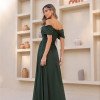 VESTIDO LARA LONGO CIGANINHA - VERDE EUCALIPTO