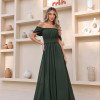 VESTIDO LARA LONGO CIGANINHA - VERDE EUCALIPTO