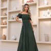 VESTIDO LARA LONGO CIGANINHA - VERDE EUCALIPTO