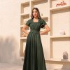 VESTIDO LARA LONGO CIGANINHA - VERDE EUCALIPTO
