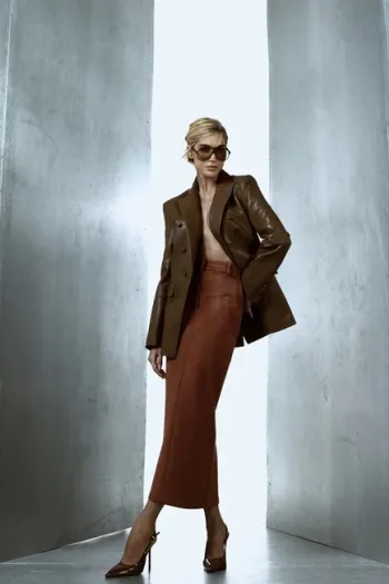 BLAZER DINAMARCA COURINO BALMAIN - CHOCOLATE