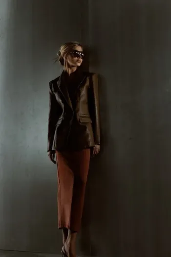 BLAZER DINAMARCA COURINO BALMAIN - CHOCOLATE