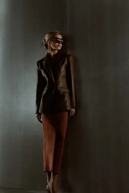 BLAZER DINAMARCA COURINO BALMAIN - CHOCOLATE