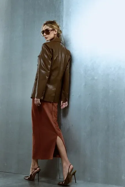 BLAZER DINAMARCA COURINO BALMAIN - CHOCOLATE