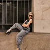 CALÇA BÉLGICA CENOURA ALFAITARIA - CINZA
