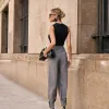 CALÇA BÉLGICA CENOURA ALFAITARIA - CINZA