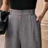 CALÇA BÉLGICA CENOURA ALFAITARIA - CINZA