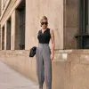 CALÇA BÉLGICA CENOURA ALFAITARIA - CINZA