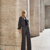 CONJUNTO BERLIM BOMBER CALÇA ALFAIATARIA - CHUMBO