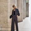 CONJUNTO BERLIM BOMBER CALÇA ALFAIATARIA - CHUMBO