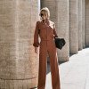 CONJUNTO BERLIM BOMBER CALÇA ALFAIATARIA - CAMEL
