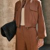 CONJUNTO BERLIM BOMBER CALÇA ALFAIATARIA - CAMEL