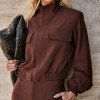 CONJUNTO BERLIM BOMBER CALÇA ALFAIATARIA - CAFÉ