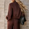 CONJUNTO BERLIM BOMBER CALÇA ALFAIATARIA - CAFÉ