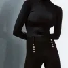 CALÇA MONTARIA BOTÕES - PRETO