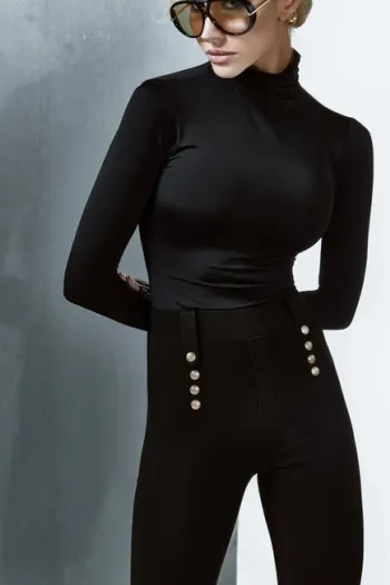 CALÇA MONTARIA BOTÕES - PRETO